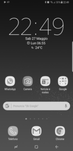 Galaxy S8 modalità scala di grigi