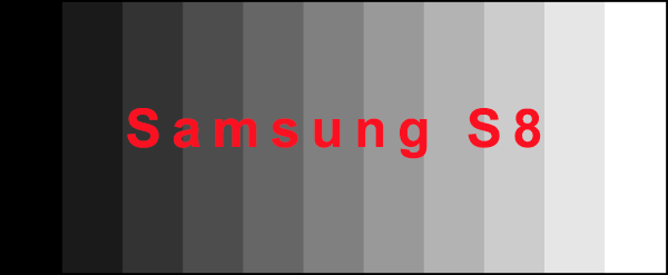 Galaxy S8 scala di grigi