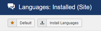 Come cambiare la lingua in Joomla - login