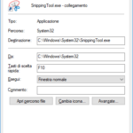 Come fare uno Screenshot su Windows 10 – proprietà snippingtool.exe