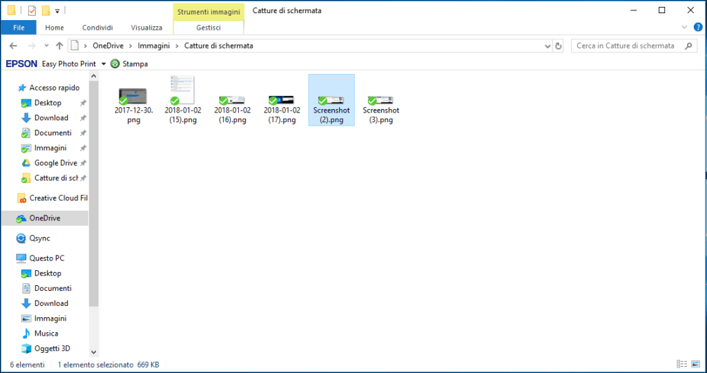 Come fare uno screenshot su Windows 10 - Win + Print Screen