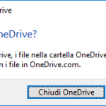 OneDrive – Chiudere OneDrive